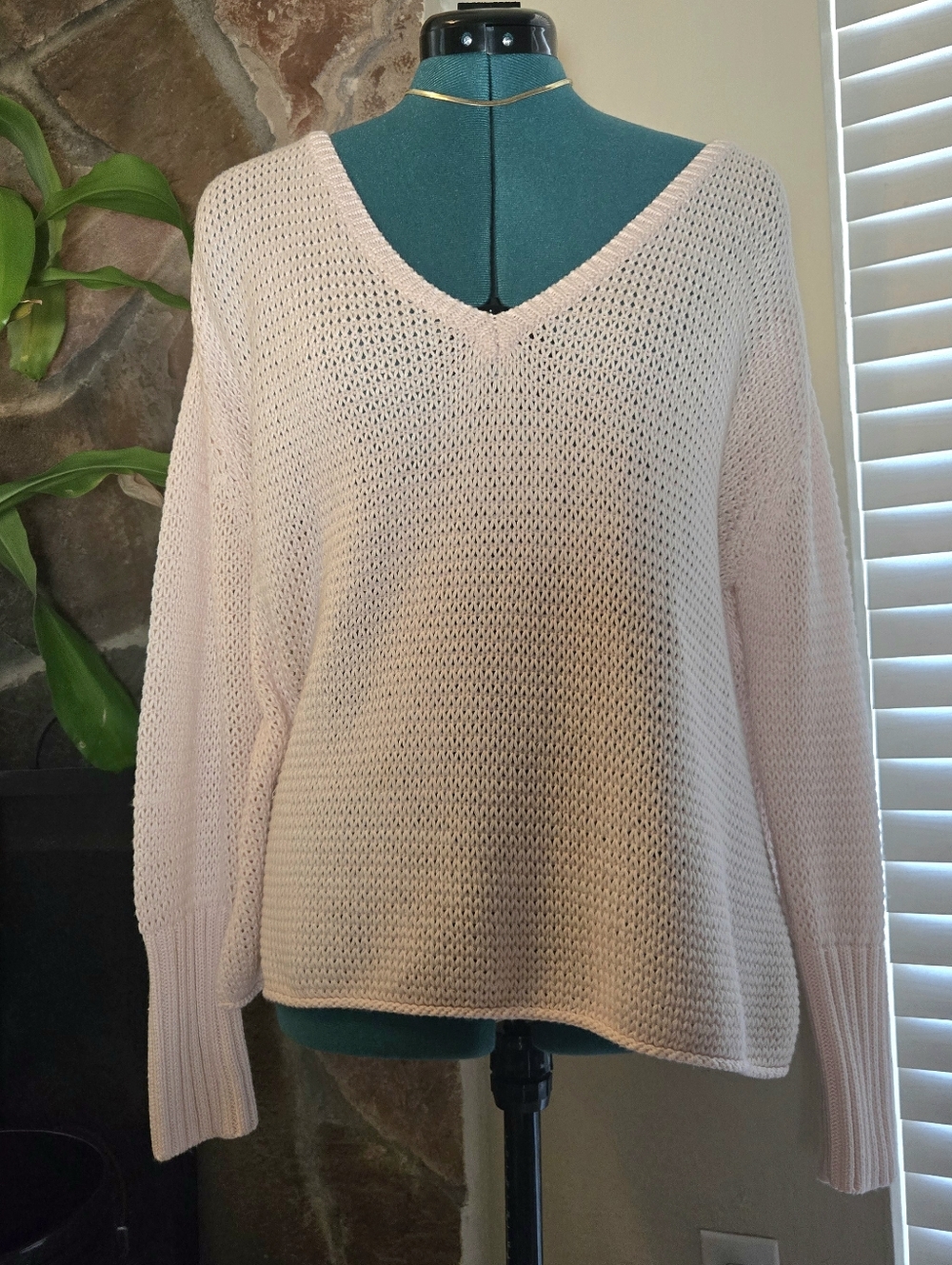Oversized Coquette Pale Pink Knitted Sweater - Balletcore